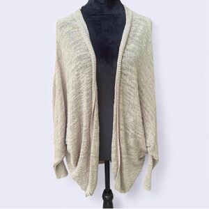 BP Bohemian Cream Knit Open-Front Sweater